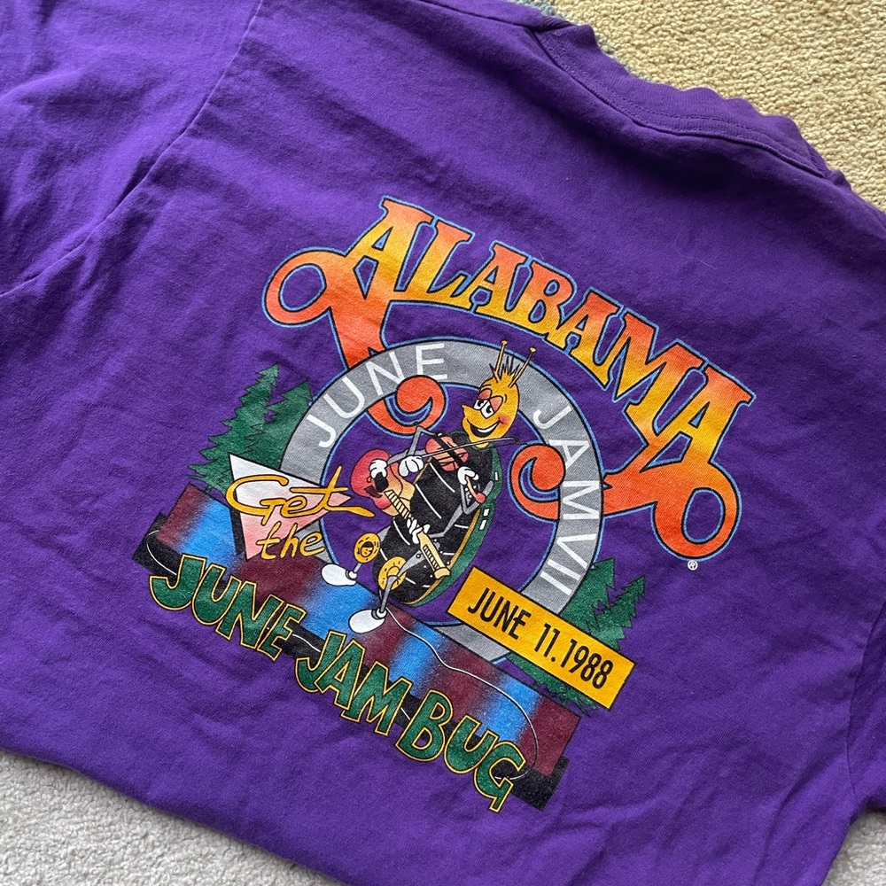 VTG Alabama June Jam Bug T-shirt Single Stitch